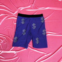 Load image into Gallery viewer, Ultraviolet | Money | Biker Shorts