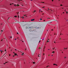 Load image into Gallery viewer, "BIRTHDAY GIRL" Crystal Confetti G-String Thong | Discontinued