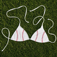 Load image into Gallery viewer, "Baeball" Crystal Stitch Bikini Top