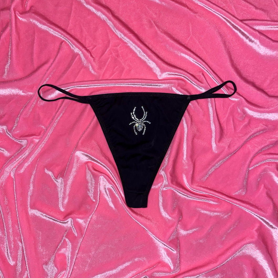 Crystal Spider Thong