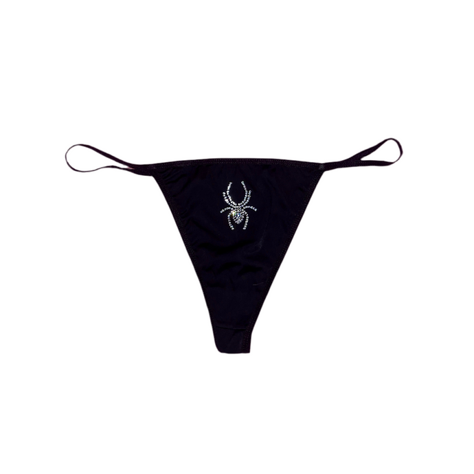 Crystal Spider Thong