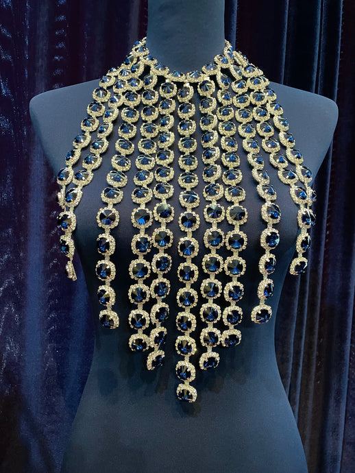 Sapphire Bleu | Waterfall Necklace