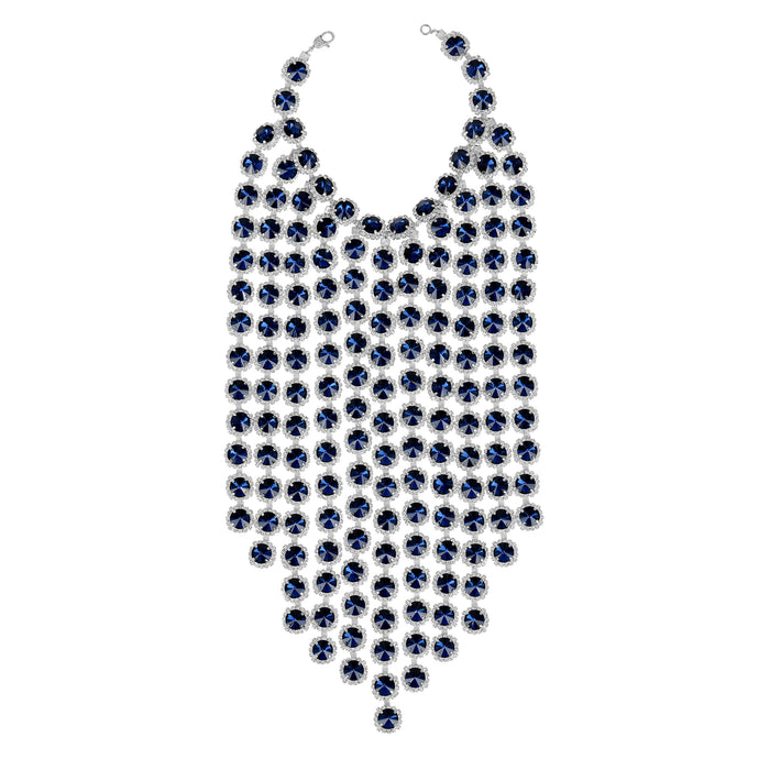 Sapphire Bleu | Waterfall Necklace