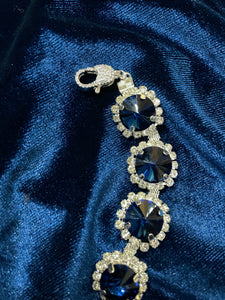 Sapphire Bleu | Waterfall Necklace