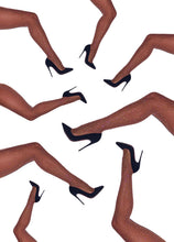 Load image into Gallery viewer, "Diamond Girl" Crystal Skin-Tone Fishnets