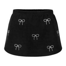Load image into Gallery viewer, Crystal Bow | Fleece Mini Skirt