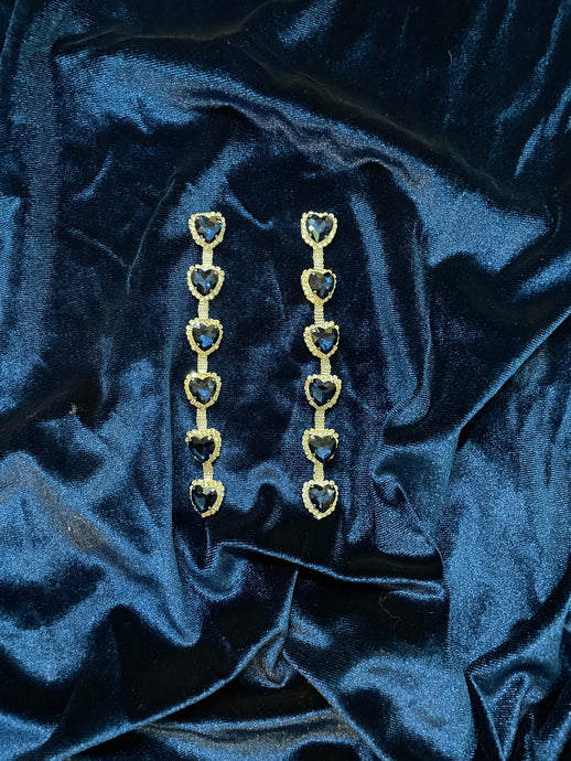 Sapphire Bleu | Heart Dangles