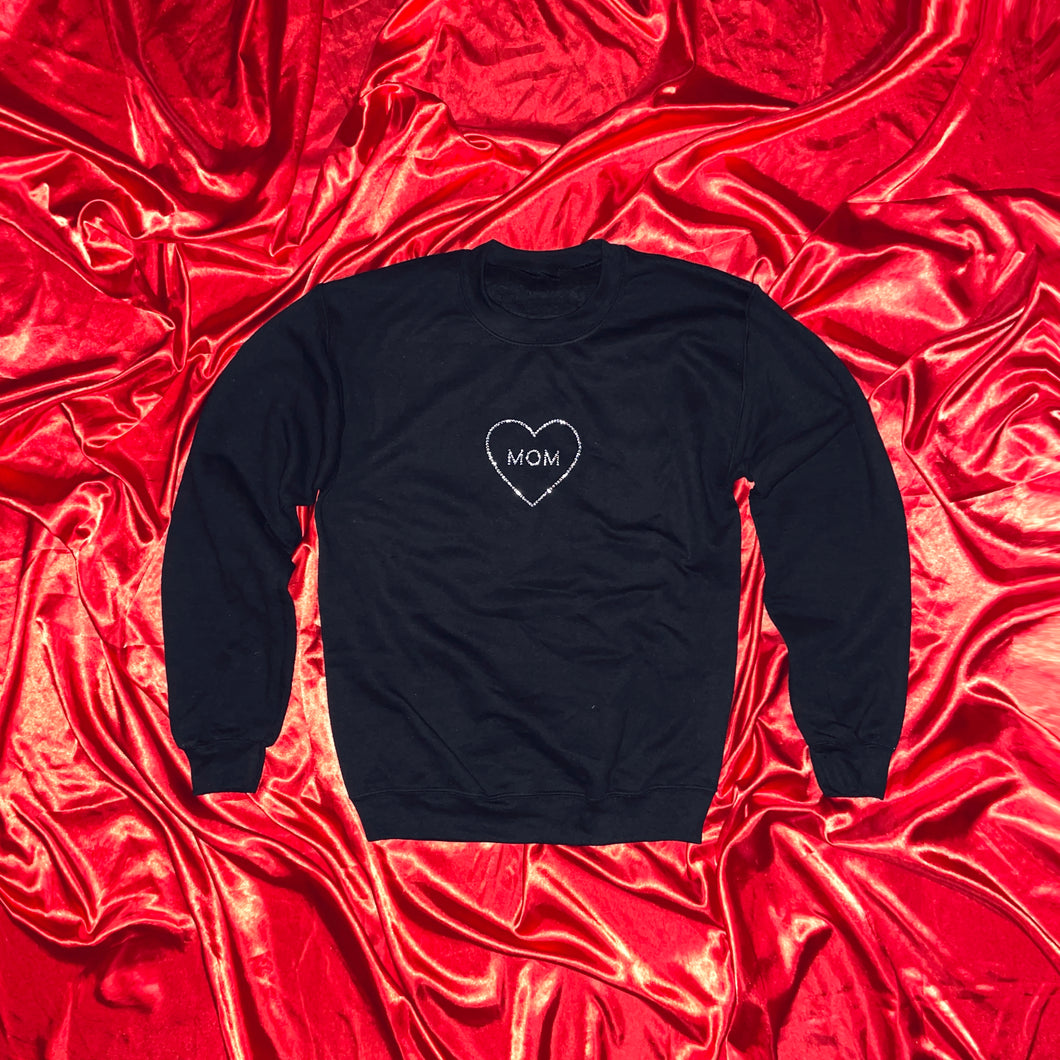 MOM heart crewneck | Large Heart