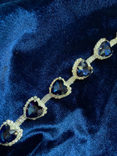 Load image into Gallery viewer, Sapphire Bleu | Heart Dangles