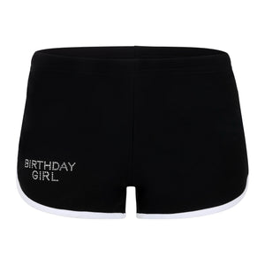 "BIRTHDAY GIRL"  Track Shorts