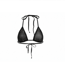 Load image into Gallery viewer, Black Fishnet Triangle Top | Undazzled | DISCONTINUED
