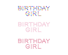 Load image into Gallery viewer, "BIRTHDAY GIRL" Crystal Sports Bra | DISCONTINUED