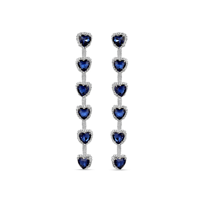 Sapphire Bleu | Heart Dangles