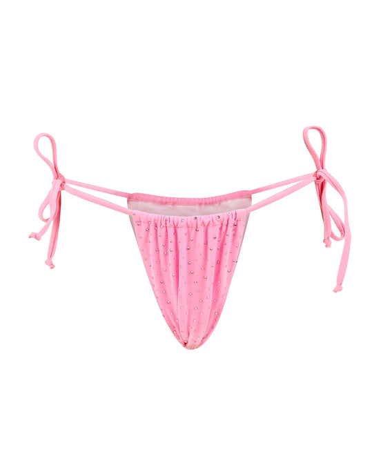 Bubble Gum Pink Crystal Bikini Bottoms