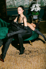 Load image into Gallery viewer, Crystal Pinstripe Tights