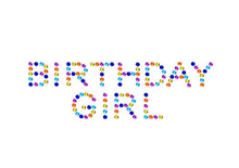 Load image into Gallery viewer, &quot;BIRTHDAY GIRL&quot; Crystal Confetti Crop Crewneck