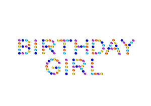 "BIRTHDAY GIRL" Crystal Confetti Crewneck