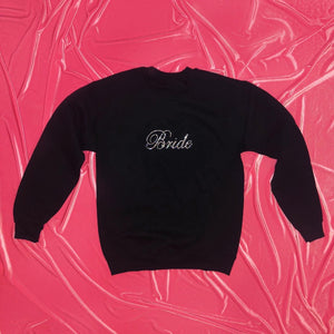 Crystal "Bride" Crewneck | Black