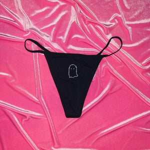 "Ghosted" Crystal Ghost Thong