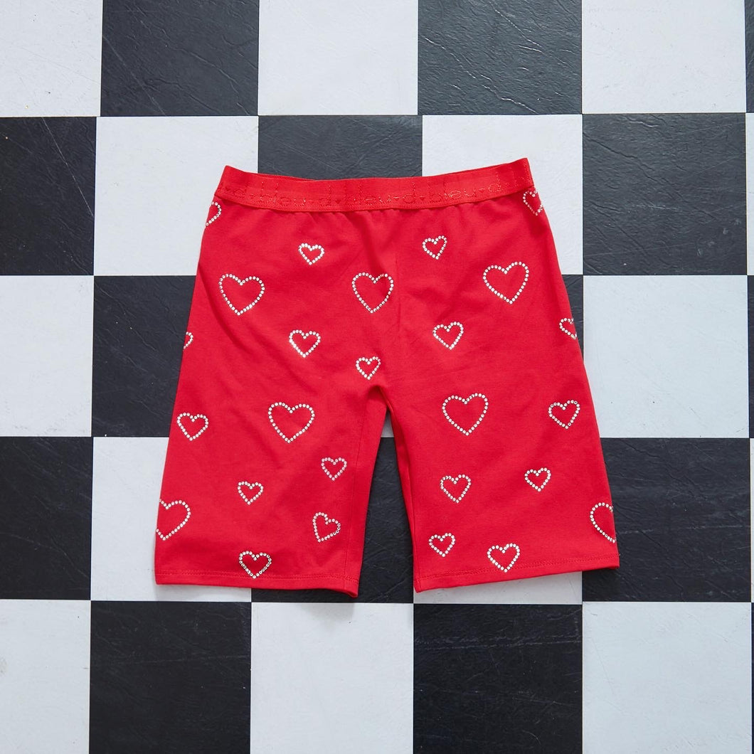 Crystal Hearts Bikers | Red