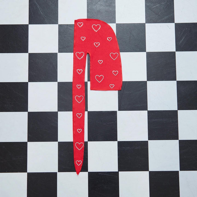 Crystal Hearts Durag | Red