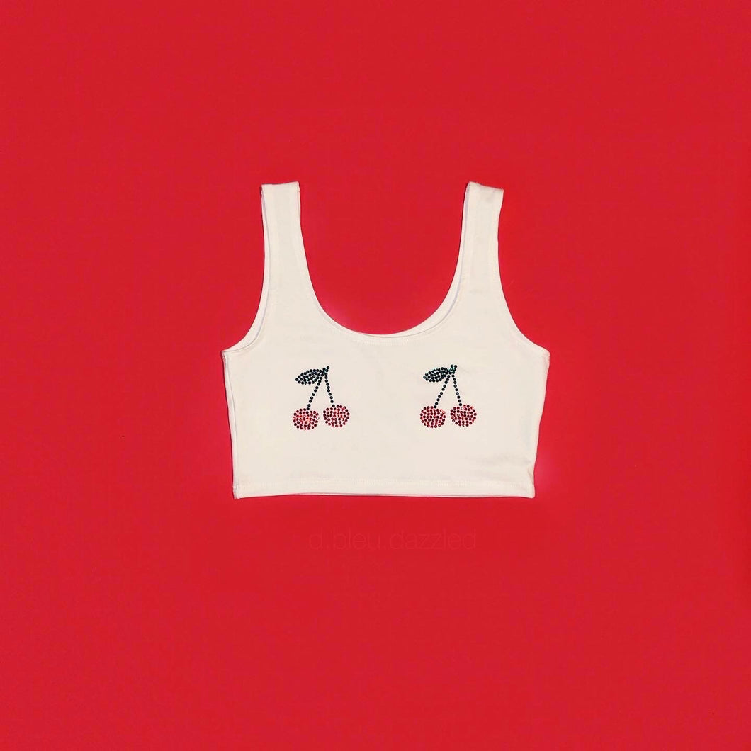 Crystal Cherry Crop Tank