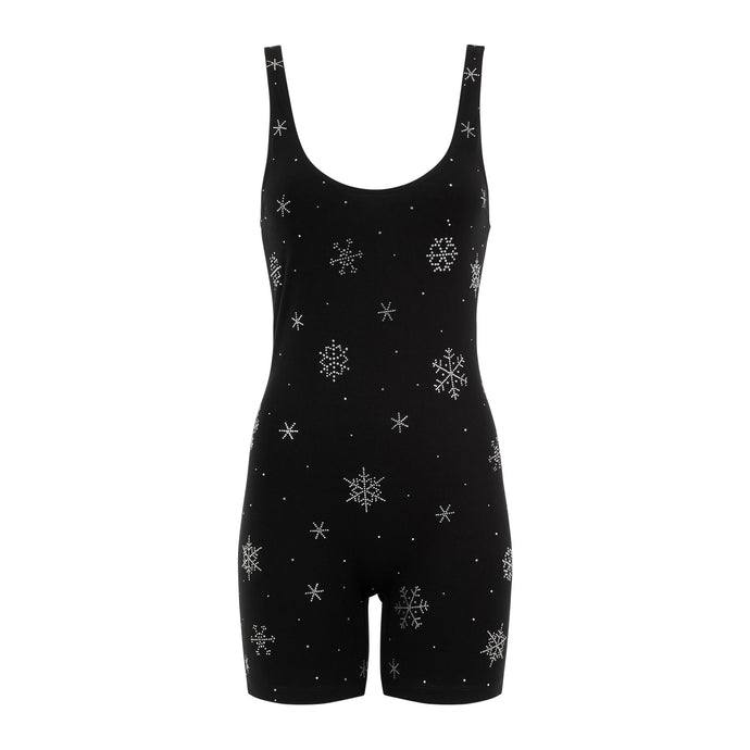 Crystal Snowflake Biker Jumper