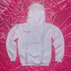 "BIRTHDAY GIRL" Crystal Confetti Hoodie