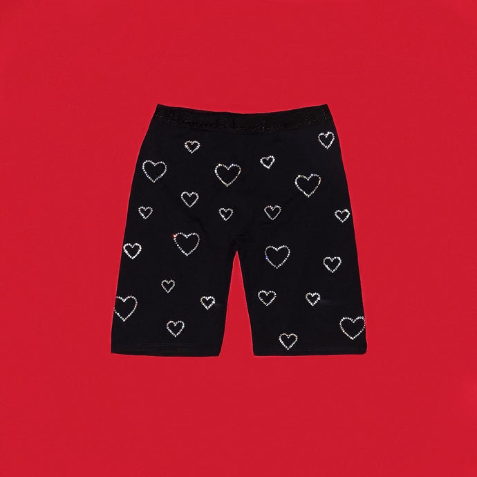 Crystal Hearts Bikers | Black