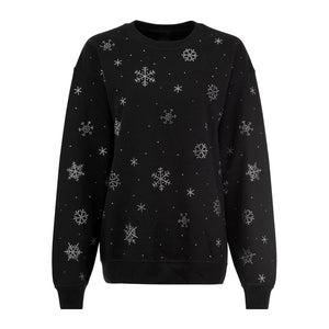 Crystal Snowflake Crewneck