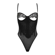 Load image into Gallery viewer, Crystal Lace Open-Cup Bodysuit