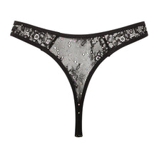 Load image into Gallery viewer, Crystal lace thong