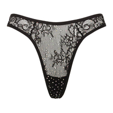 Load image into Gallery viewer, Crystal lace thong